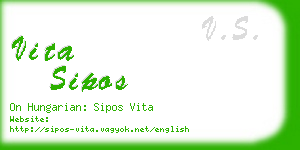 vita sipos business card